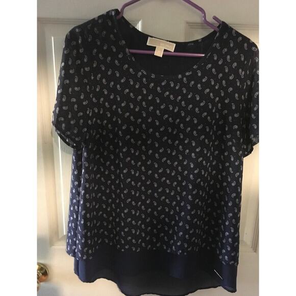 Michael kors blouse with sheer underneath size medium - Picture 1 of 4